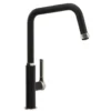 Abode Hex Industrial Single Lever Mono Kitchen Mixer Tap - Matt Black