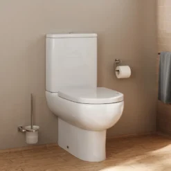 Anderson Rimless Back To Wall Close Coupled Toilet & Soft Close Seat