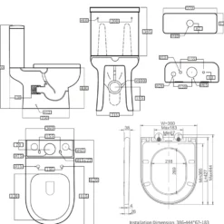 Anderson Rimless Toilet & Basin Bathroom Suite