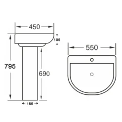 Anderson Rimless Toilet & Basin Bathroom Suite
