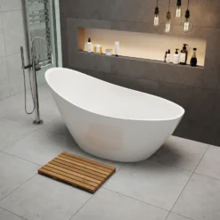 Andreia Acrylic White Freestanding Bath - 1500 x 720mm