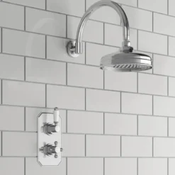 Arabella Traditional Concealed Shower Valve & Fixed Shower Head