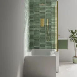 Armourcast Reinforced L Shape Single Ended Bath with Panel & Shower Screen - 1700 x 700