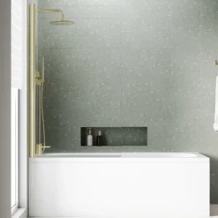 Armourcast Reinforced Single Ended Shower Bath & Shower Screen