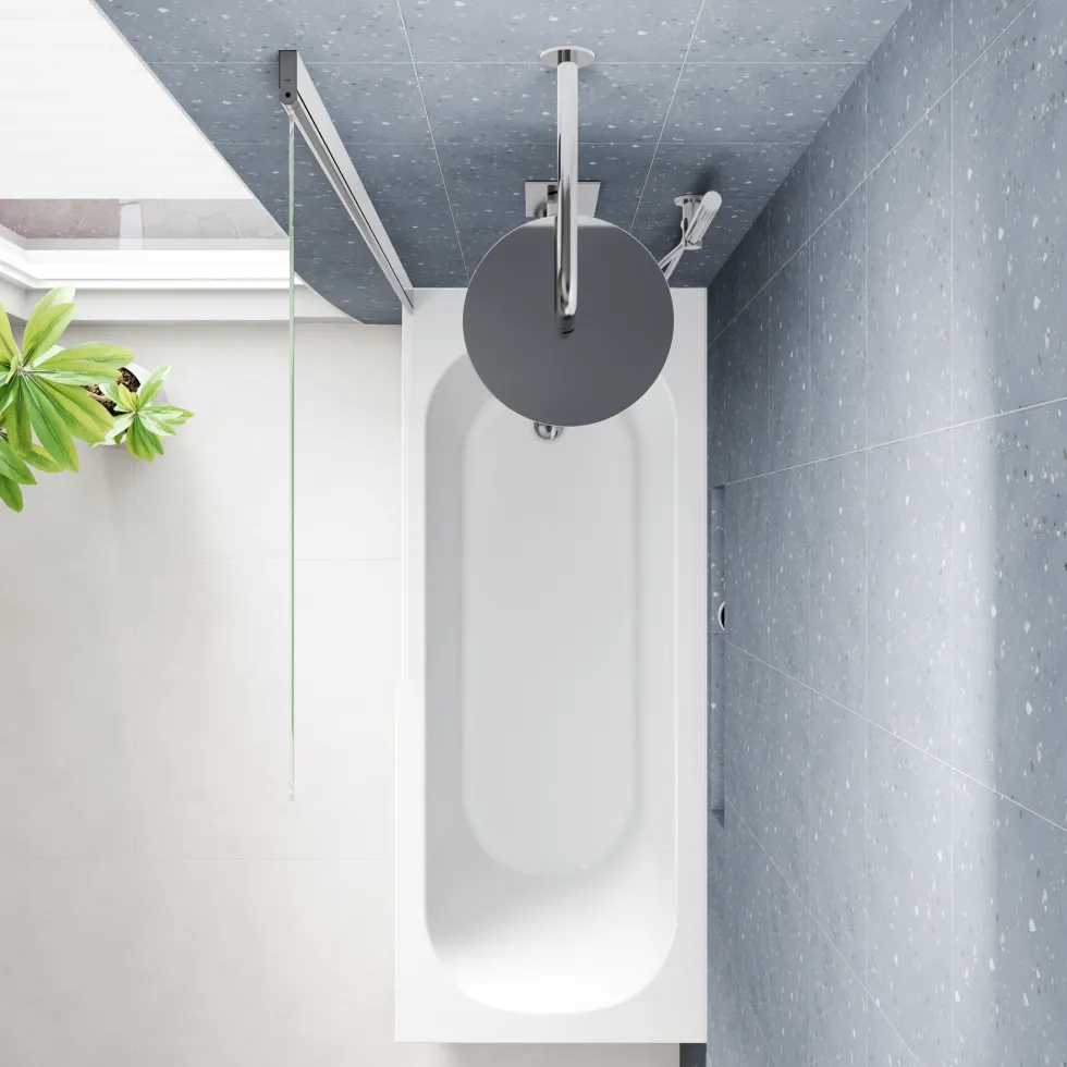 Armourcast Reinforced Single Ended Shower Bath & Shower Screen