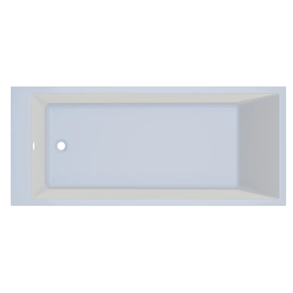 Armourcast Reinforced Slim Edge Square Single Ended Bath
