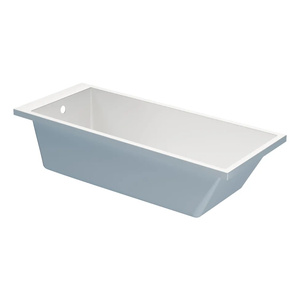 Armourcast Reinforced Slim Edge Square Single Ended Bath