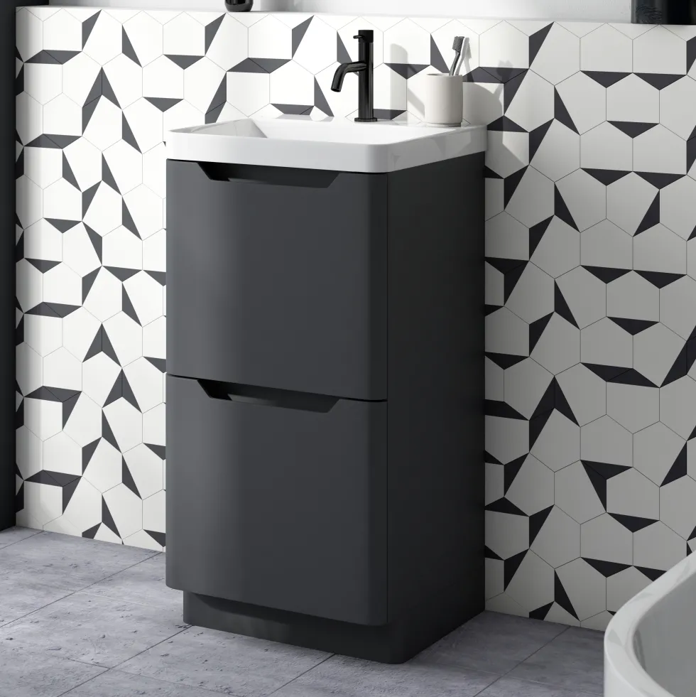 Ava 500mm Floorstanding Vanity Unit & Basin