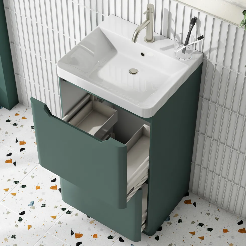 Ava 500mm Floorstanding Vanity Unit & Basin