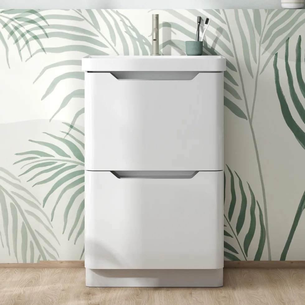 Ava 600mm Floorstanding Vanity Unit & Basin