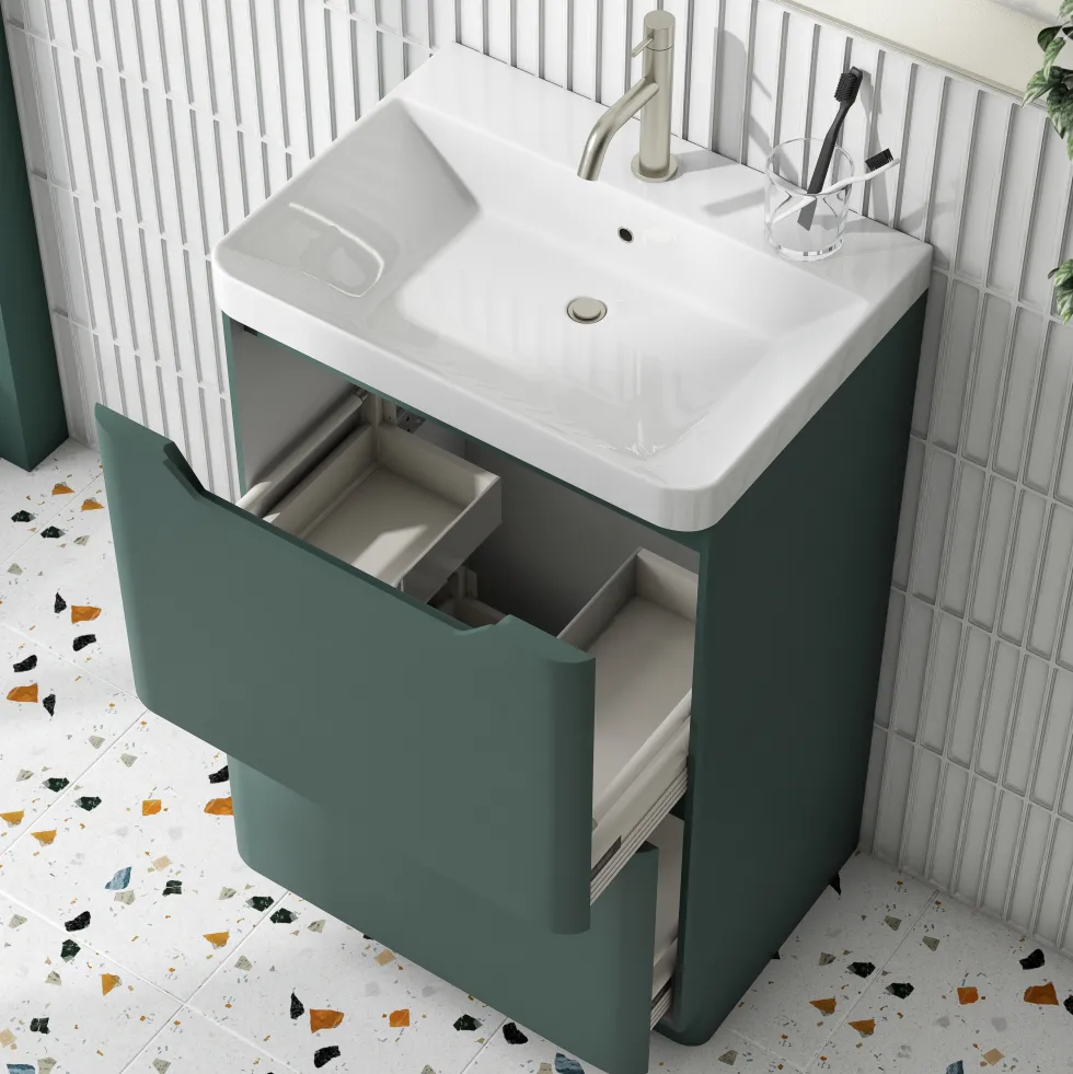 Ava 600mm Floorstanding Vanity Unit & Basin