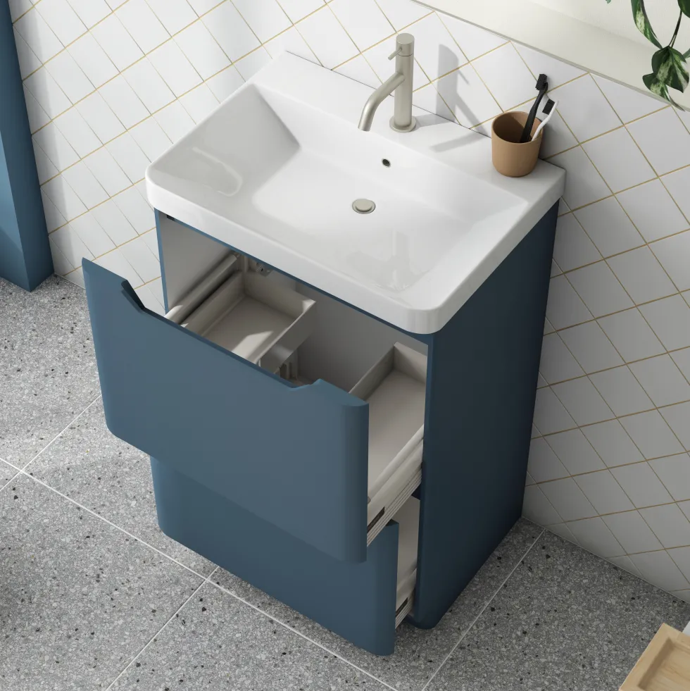 Ava 600mm Floorstanding Vanity Unit & Basin