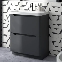 Ava 800mm Floorstanding Vanity Unit & Basin