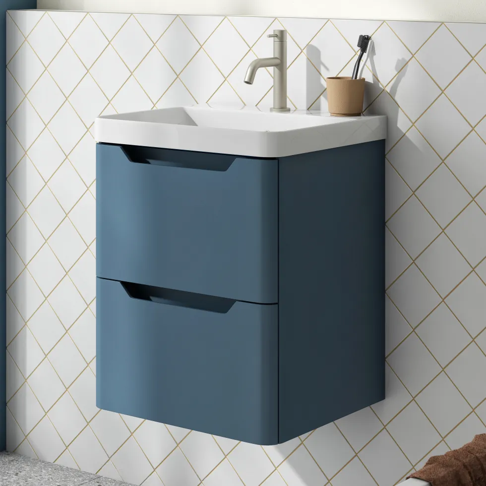 Ava 500mm Wall Hung Vanity Unit & Basin
