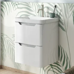 Ava 500mm Wall Hung Vanity Unit & Basin