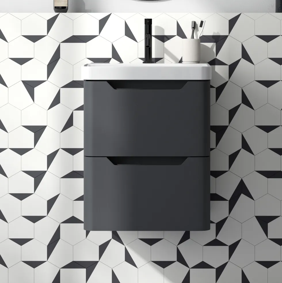 Ava 500mm Wall Hung Vanity Unit & Basin