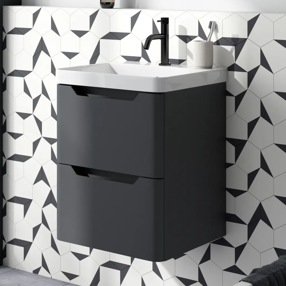 Ava 500mm Wall Hung Vanity Unit & Basin