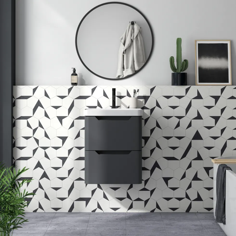 Ava 500mm Wall Hung Vanity Unit & Basin