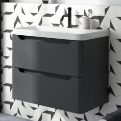 Ava 800mm Wall Hung Vanity Unit & Basin