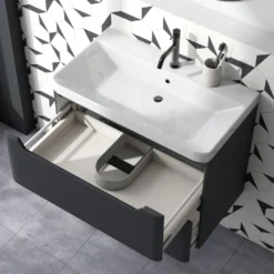 Ava 800mm Wall Hung Vanity Unit & Basin