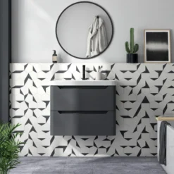 Ava 800mm Wall Hung Vanity Unit & Basin