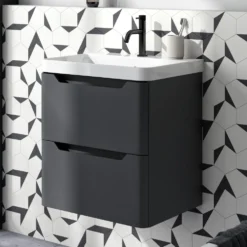 Ava 600mm Wall Hung Vanity Unit & Basin