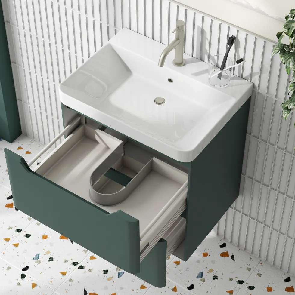 Ava 600mm Wall Hung Vanity Unit & Basin