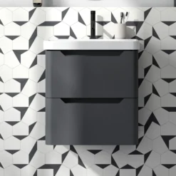 Ava 600mm Wall Hung Vanity Unit & Basin