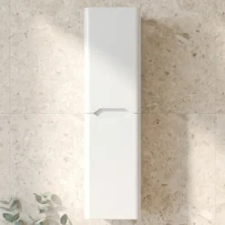 Ava 1400mm Wall Mounted Tall Storage Cabinet