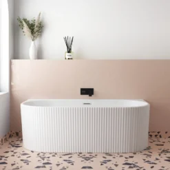 Billy Fluted Back to Wall Bath - 1700 x 780mm