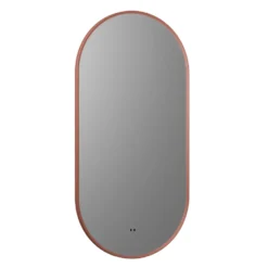 Billy LED Oval Framed Mirror with Demister Pad & Colour Change Lights - 500 x 1000mm