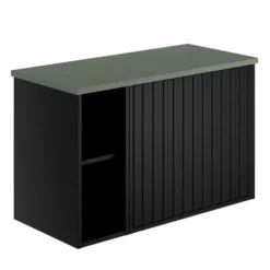 Billy 800mm Wall Hung Vanity Unit with Fluted Drawer Front & Countertop