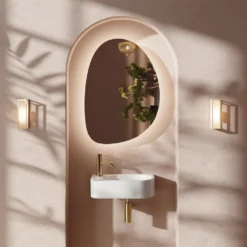 Billy Wall Hung Curved Cloakroom Basin - 400 x 215mm