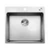 Blanco Andano 1 Bowl Inset Satin Polish Stainless Steel Kitchen Sink & Waste - 540 x 500mm