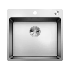 Blanco Andano 1 Bowl Inset Satin Polish Stainless Steel Kitchen Sink & Waste - 540 x 500mm