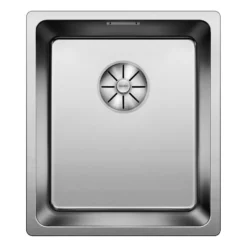 Blanco Andano Compact 1 Bowl Undermount Satin Polish Stainless Steel Kitchen Sink & Waste - 380 x 440mm