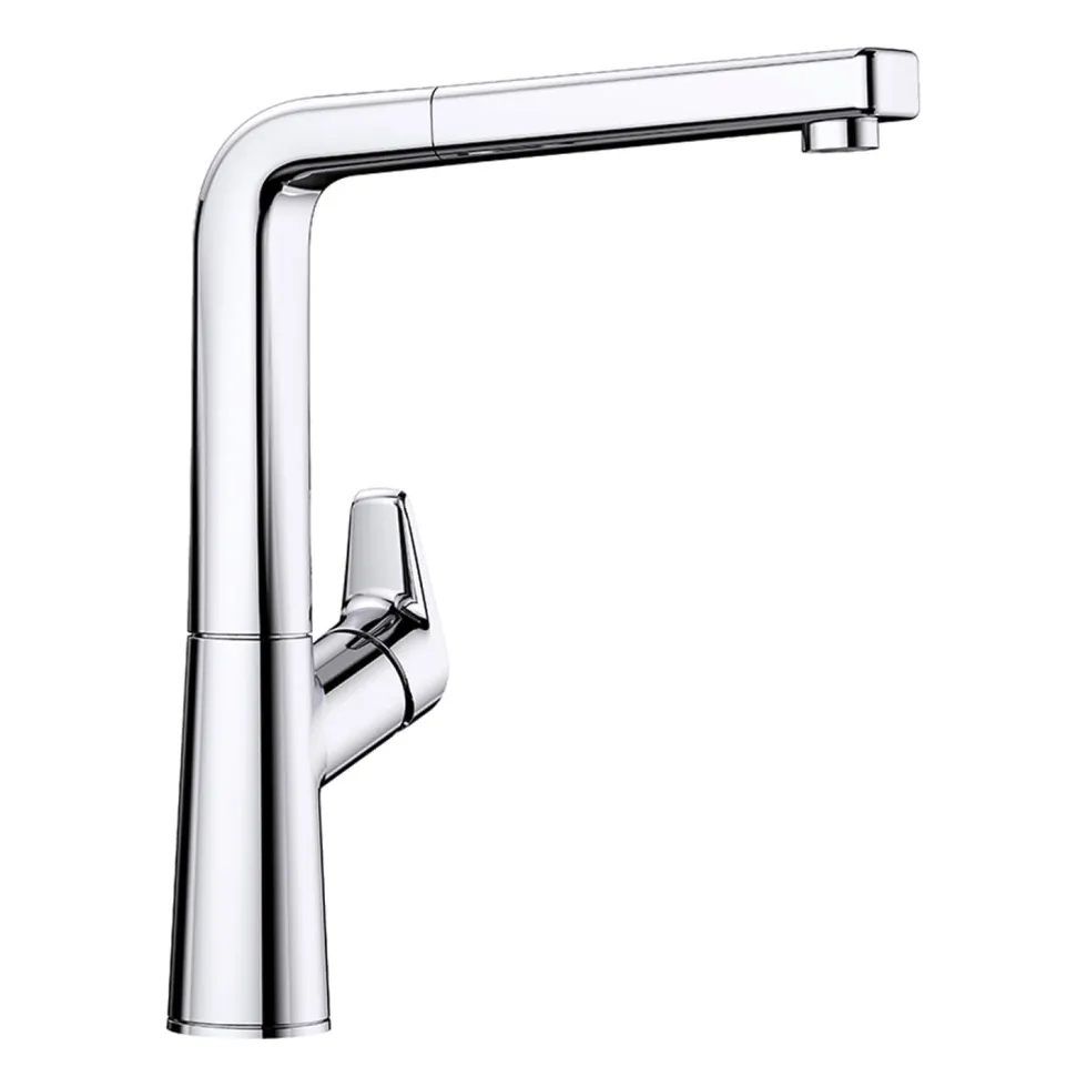 Blanco Avona-S Single Lever Chrome Mono Pull Out Kitchen Mixer Tap