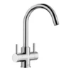 Blanco Camia WRAS Approved Twin Lever Mono Kitchen Mixer Tap - Chrome