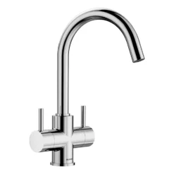 Blanco Camia WRAS Approved Twin Lever Mono Kitchen Mixer Tap - Chrome