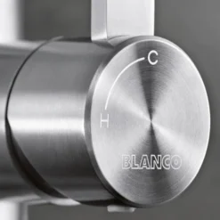 Blanco Candor WRAS Approved Single Lever Brushed Stainless Steel Mono Kitchen Mixer Tap