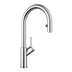 Blanco Carena-S Vario Single Lever Chrome Pull Out Kitchen Mixer Tap with Dual Spray