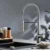 Blanco Catris-S Semi-Professional Chrome Single Lever Pull Out Kitchen Mixer Tap with Dual Spray