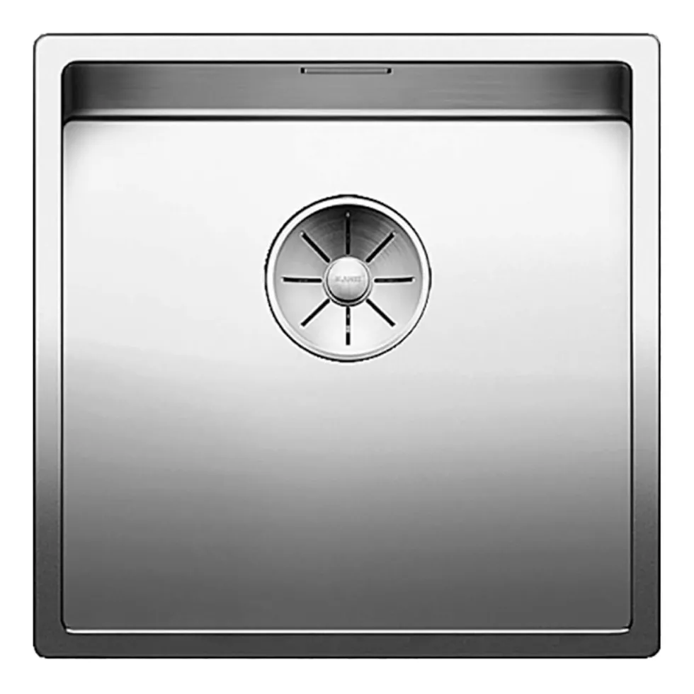 Blanco Claron 1 Bowl Undermount Satin Polish Stainless Steel Kitchen Sink & Waste - 440 x 440mm