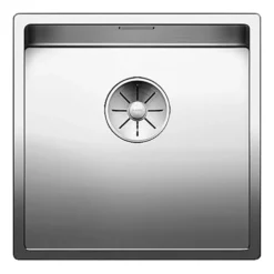 Blanco Claron 1 Bowl Undermount Satin Polish Stainless Steel Kitchen Sink & Waste - 440 x 440mm