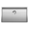 Blanco Claron Extra Large 1 Bowl Undermount Durinox Stainless Steel Kitchen Sink & Waste - 740 x 440mm