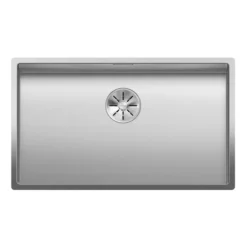 Blanco Claron Extra Large 1 Bowl Undermount Durinox Stainless Steel Kitchen Sink & Waste - 740 x 440mm
