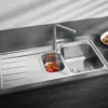 Blanco Classimo 6 S-IF 1.5 Bowl Brushed Stainless Steel Kitchen Sink & Waste with Reversible Drainer - 1000 x 500mm