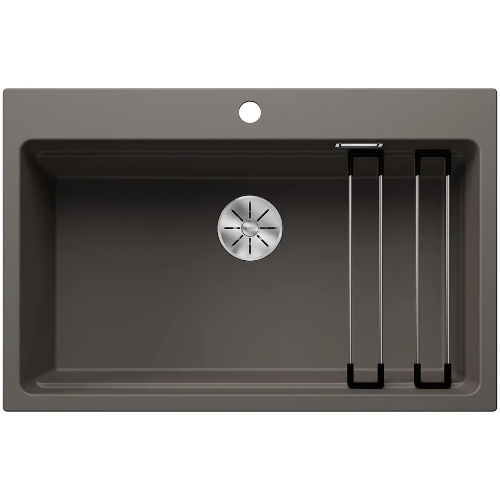Blanco Etagon 8 Extra Large 1 Bowl Silgranit Composite Kitchen Sink & Waste with Tap Ledge - 780 x 510mm
