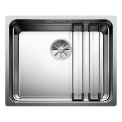 Blanco Etagon Large 1 Bowl Satin Polish Inset or Undermount Stainless Steel Kitchen Sink & Waste - 540 x 440mm
