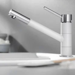 Blanco Kano Single Lever Mono Kitchen Mixer Tap with Silgranit Matching Finish